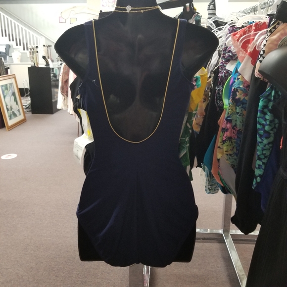 NWT dead stock vintage navy and blue bikini S/M - Picture 10 of 15